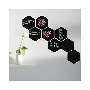 Tesselating Hexagons Chalkboard Wall Decal - 14" tall x 34" wide