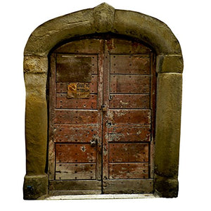 Locked Fairy Door - Wall Decal - 8" wide x 10" tall