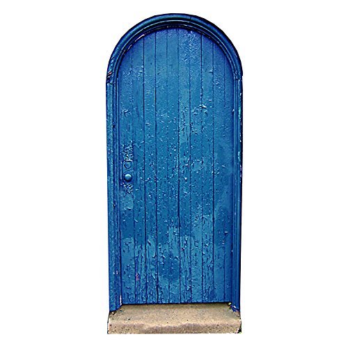 Blue Fairy Door - Wall Decal - 5" wide x 11" tall