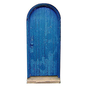 Blue Fairy Door - Wall Decal - 5" wide x 11" tall