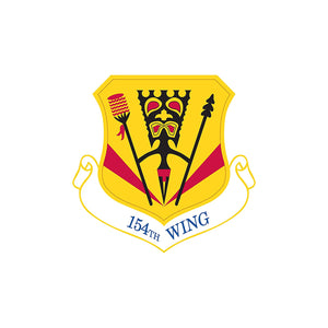 154th Wing - Patch Vinyl Decal - Available in Multiple Sizes