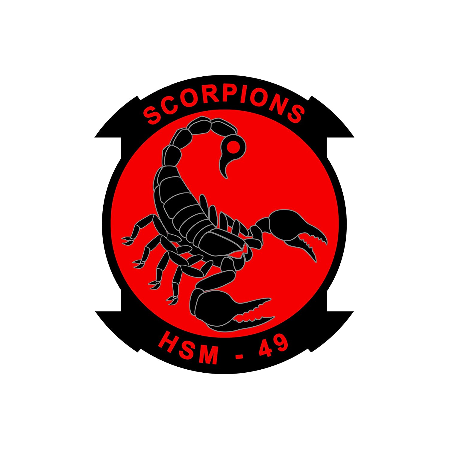 49 Helicopter Maritime Strike Squadron Scorpions - Patch Vinyl Decal - Available in Multiple Sizes