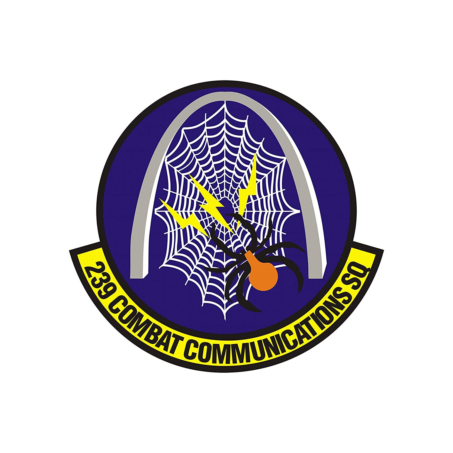239th Combat Communications Squadron - Patch Vinyl Decal - Available in Multiple Sizes