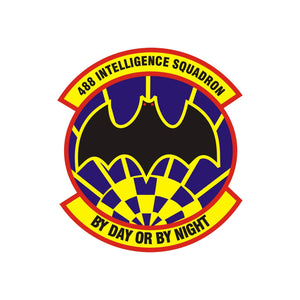 488th Intelligence Squadron - Patch Vinyl Decal - Available in Multiple Sizes