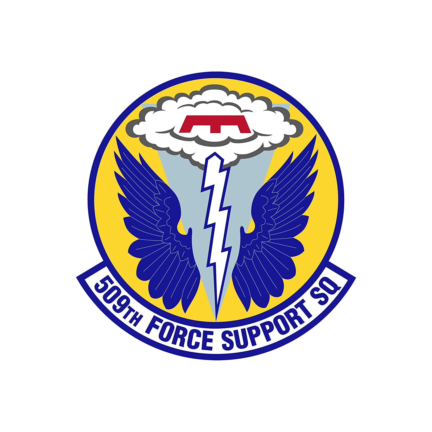 509th Force Support Squadron - Patch Vinyl Decal - Available in Multiple Sizes
