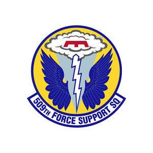 509th Force Support Squadron - Patch Vinyl Decal - Available in Multiple Sizes