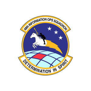 68th Information Operations Squadron - Patch Vinyl Decal - Available in Multiple Sizes