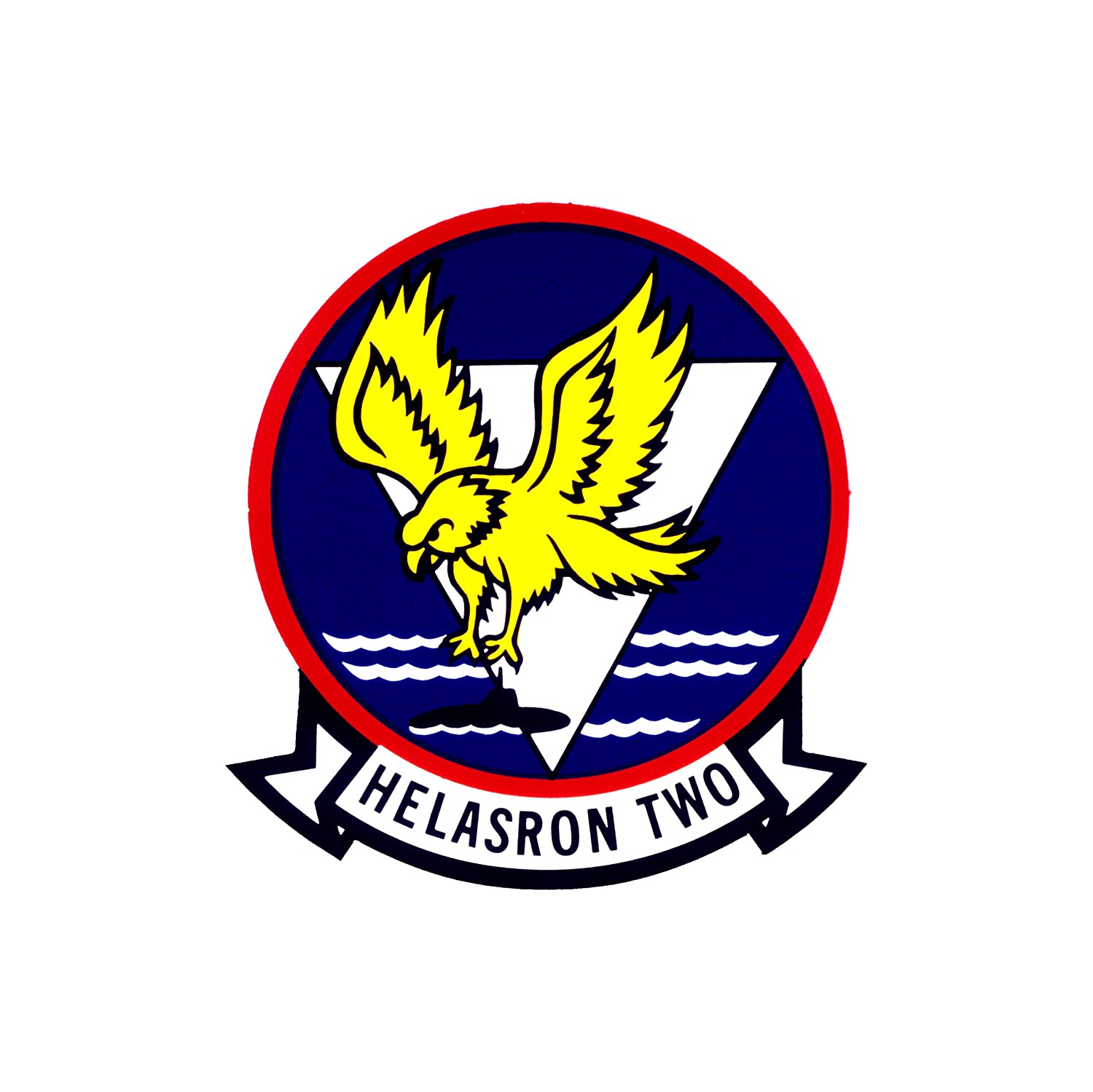 Helicopter Anti-Submarine Squadron Patch Version 2 - Patch Vinyl Decal - Available in Multiple Sizes