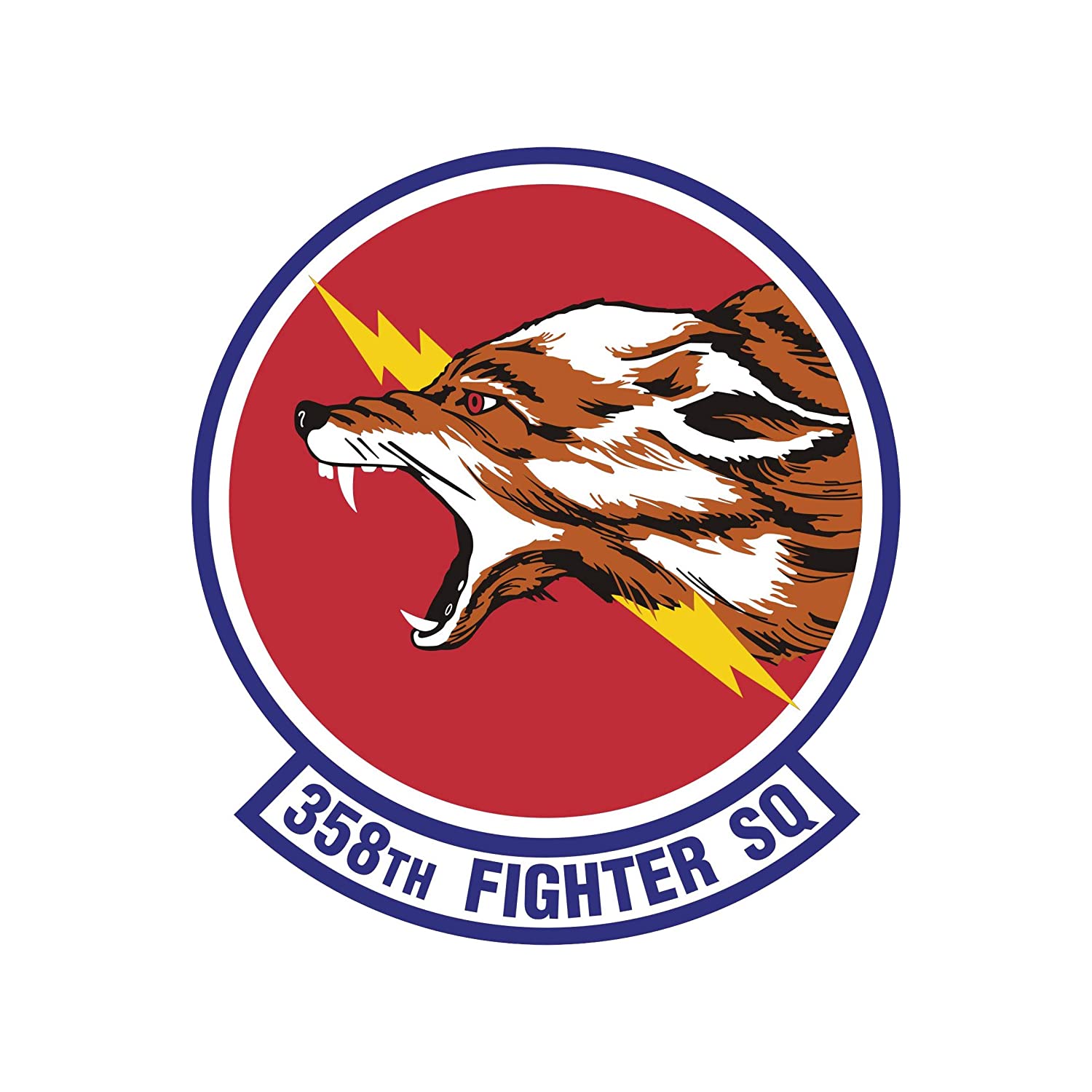 358th Fighter Operations Squadron - Patch Vinyl Decal - Available in Multiple Sizes