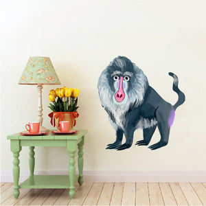 Baboon - Bobbejaan - Safari Animals Series - Wall Decal - Great For Nurseries & Children Rooms
