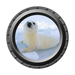 Baby Seal Porthole Wall Decal