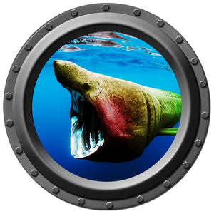 Basking Shark Porthole Wall Decal