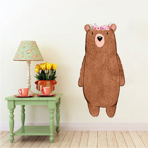 Bear with Flowers - Woodland Creatures Collection