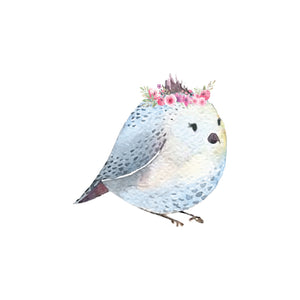 Bird with Flowers - Woodland Creatures Collection