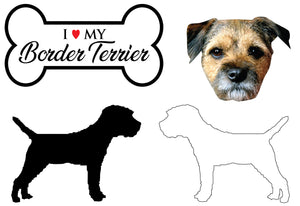 Border Terrier - Dog Breed Decals (Set of 16) - Sizes in Description