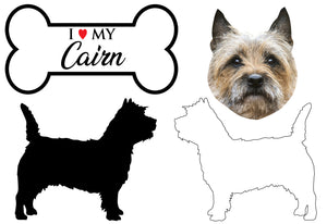Cairn - Dog Breed Decals (Set of 16) - Sizes in Description