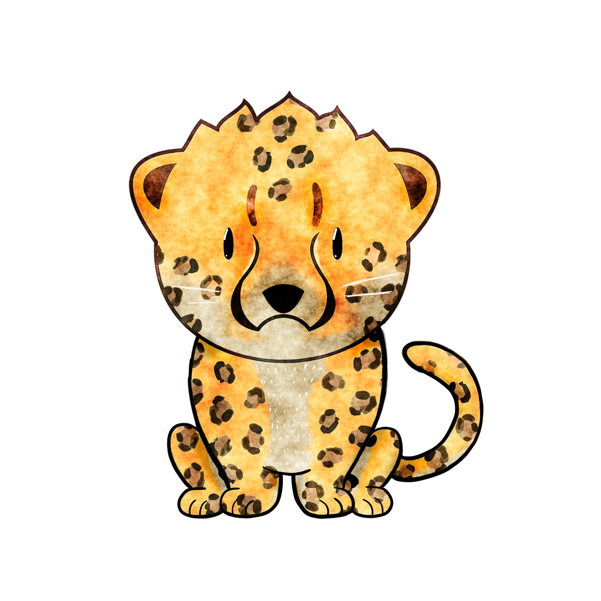 Cheetah - Jagluiperd - Safari Animals Series - Wall Decal - Great For Nurseries & Children Rooms