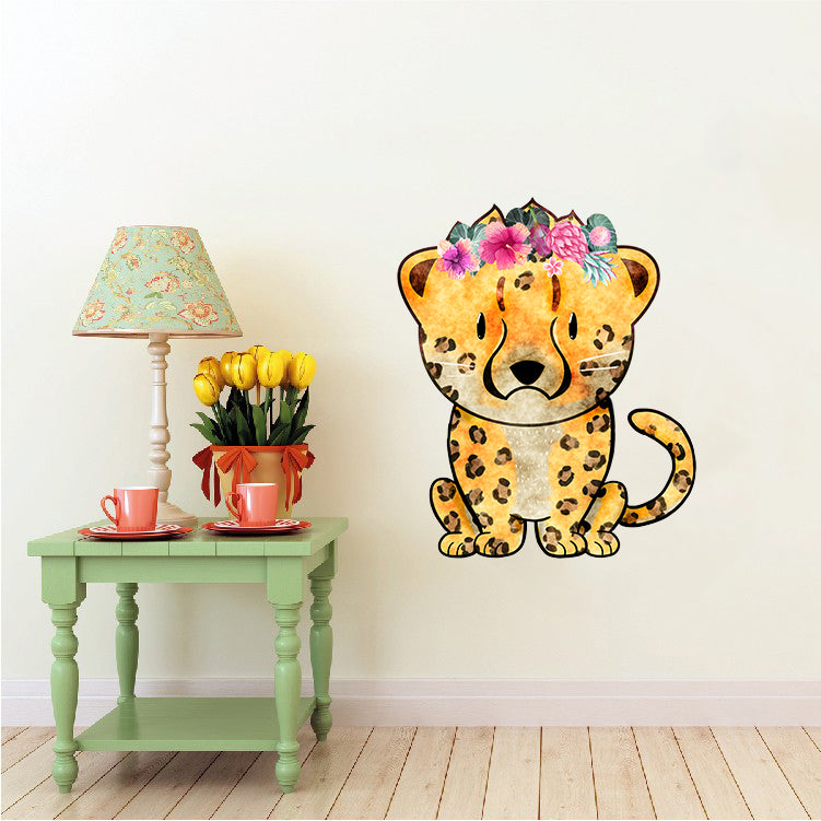 Cheetah with Flowers - Jagluiperd - Safari Animals Series