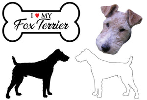 Fox Terrier - Dog Breed Decals (Set of 16) - Sizes in Description