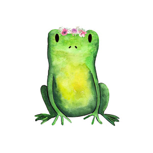 Frog with Flowers - Woodland Creatures Collection