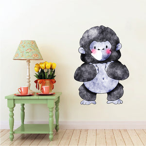 Gorilla - Aap - Safari Animals Series - Wall Decal - Great For Nurseries & Children Rooms