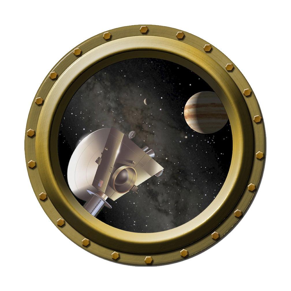 Jupiter Seen Through A Porthole Wall Decal