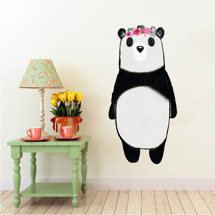 Panda with Flowers - Da Xiong Mao - Safari Animals Series