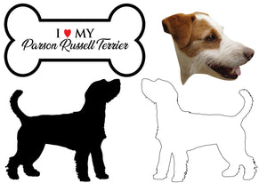 Parson Russell Terrier - Dog Breed Decals (Set of 16) - Sizes in Description
