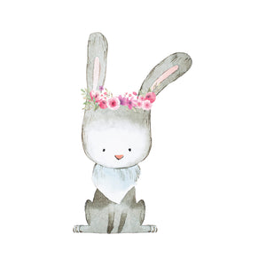 Rabbit with Flowers - Woodland Creatures Collection