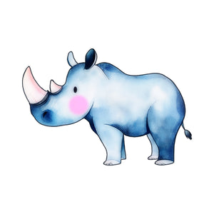 Rhino - Renoster - Safari Animals Series - Wall Decal - Great For Nurseries & Children Rooms