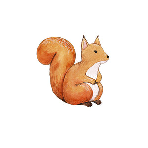 Squirrel Pair - Set of 2 Decals - Woodland Creatures