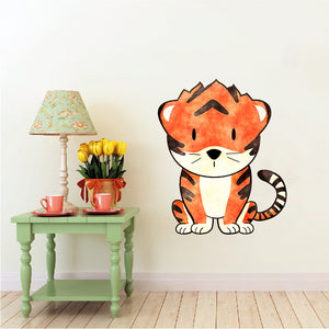 Tiger - Baagh - Safari Animals Series - Wall Decal - Great For Nurseries & Children Rooms