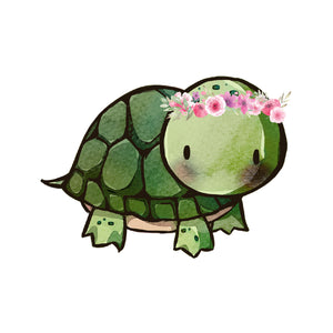 Tortoise with Flowers - Woodland Creatures Collection