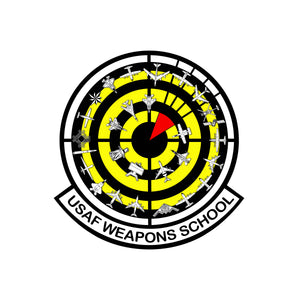 USAF Weapons School - Patch Vinyl Decal - Available in Multiple Sizes