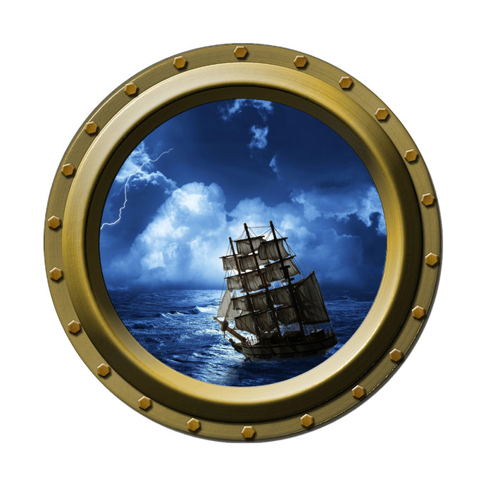 Into the Storm Porthole Wall Decal