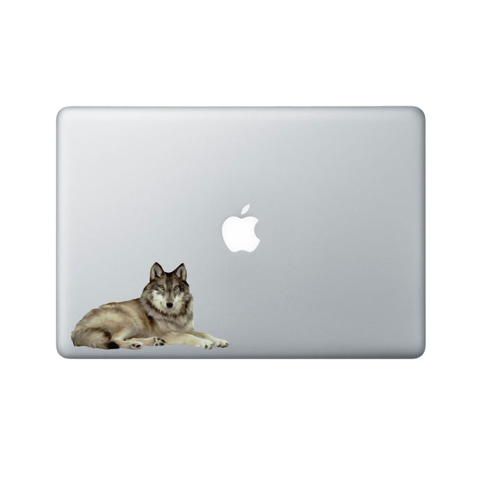 Wolf Design Two Laptop Decal - 3" tall x 5.5" wide