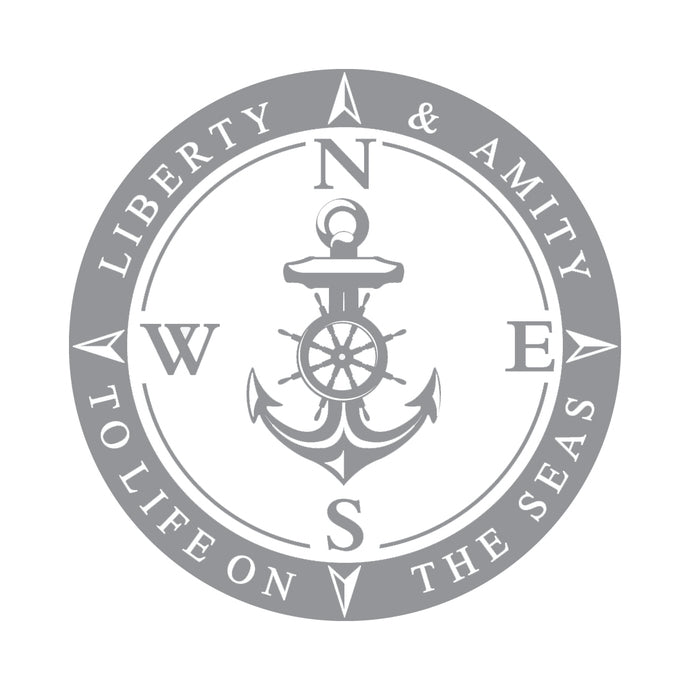 Amity Life on the Seas Design One - Coastal Design Series - Etched Decal