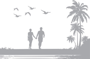 Just the Two of Us - Coastal Design Series - Etched Decal
