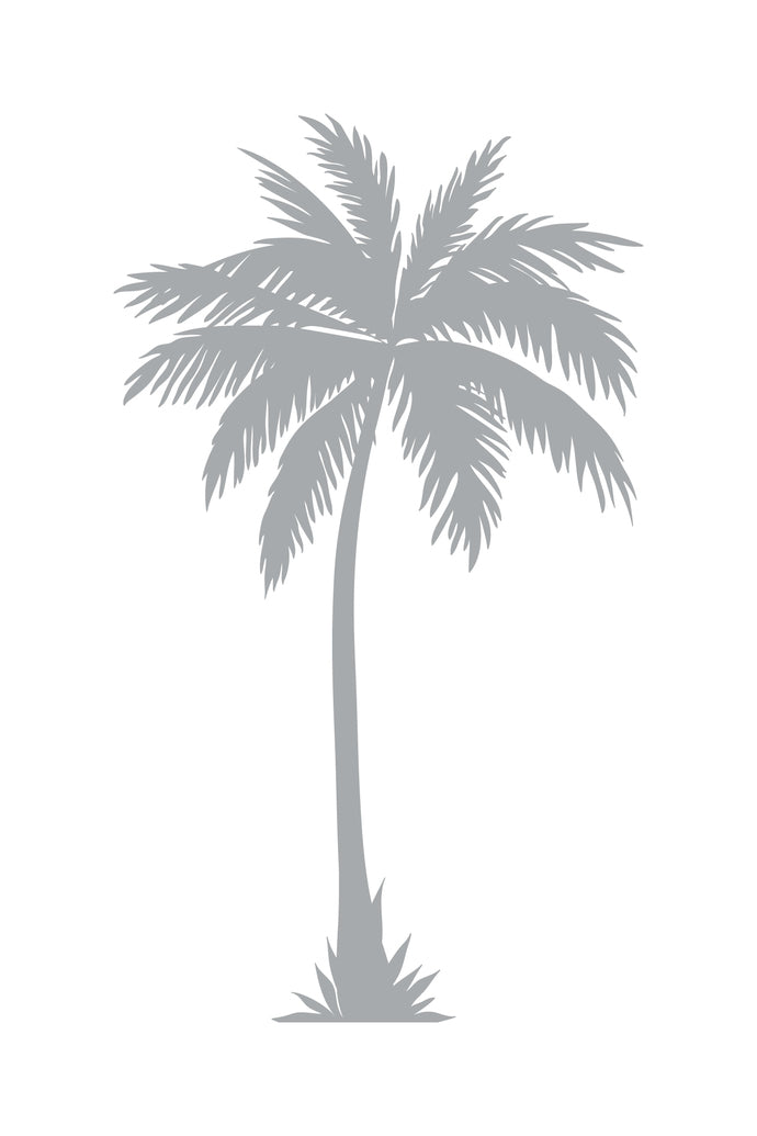 Lone Palm - Coastal Design Series - Etched Decal