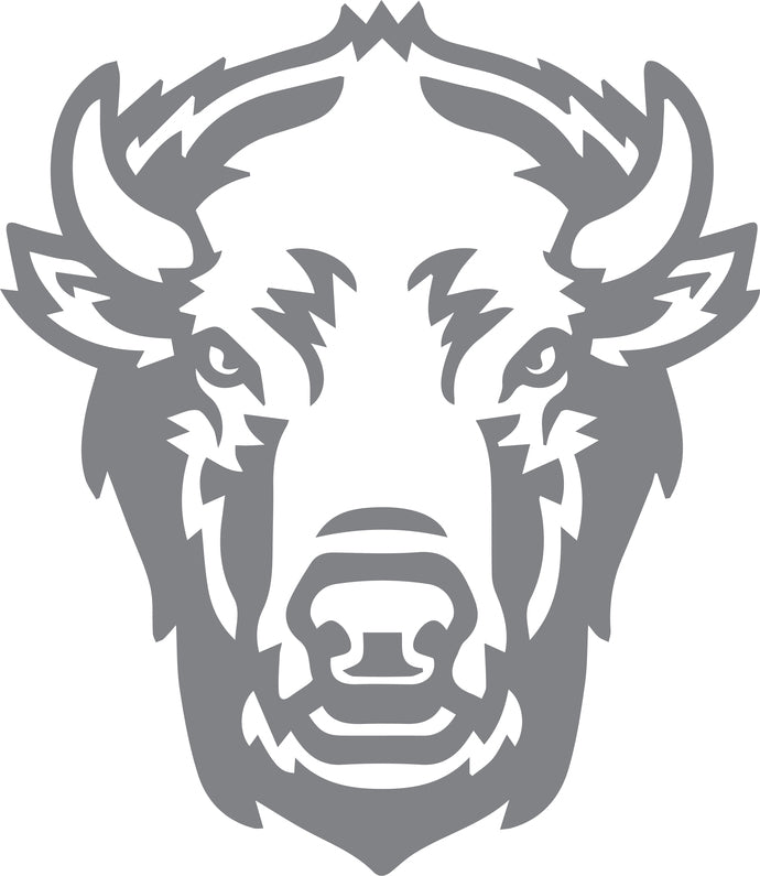 Bull Mount - The Great Outdoors Series - Etched Decal