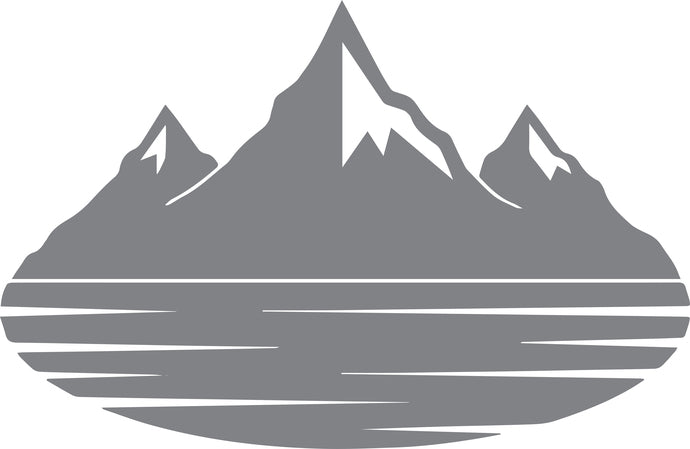 Mountain Lake - The Great Outdoors Series - Etched Decal
