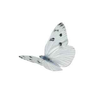 Checkered White - Butterfly Vinyl Decal - Varying Sizes Available