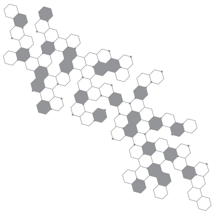 Molecular Hexagons - Modern Living Series - Etched Decal
