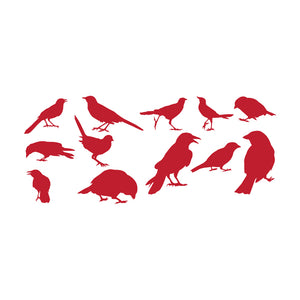 12 Birds Wall Decal Collection