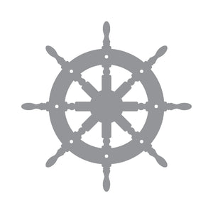 Ships Wheel - Coastal Design Series - Etched Decal