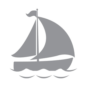 Sailboat Two - Coastal Design Series - Etched Decal