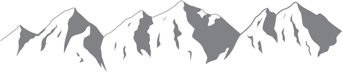 Mountain Range - The Great Outdoors Series - Etched Decal