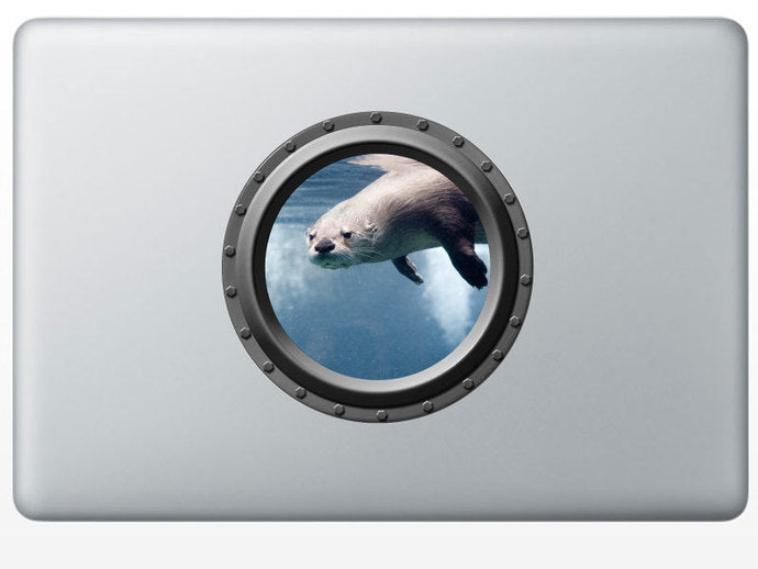 Curious Otter Porthole Wall Decal