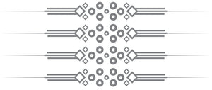 Art Deco Borders V - Modern Living Series - (Set of 4) - Etched Decal