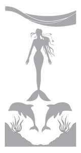 Mermaid Rising from the Depths - Coastal Design Series - Etched Decal
